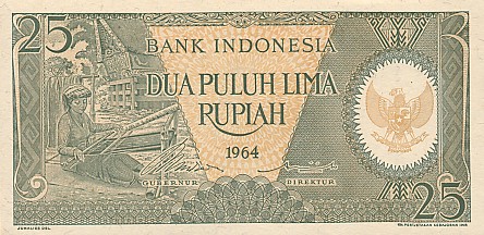 IndonesiaP95-25Rupiah-1964_f
